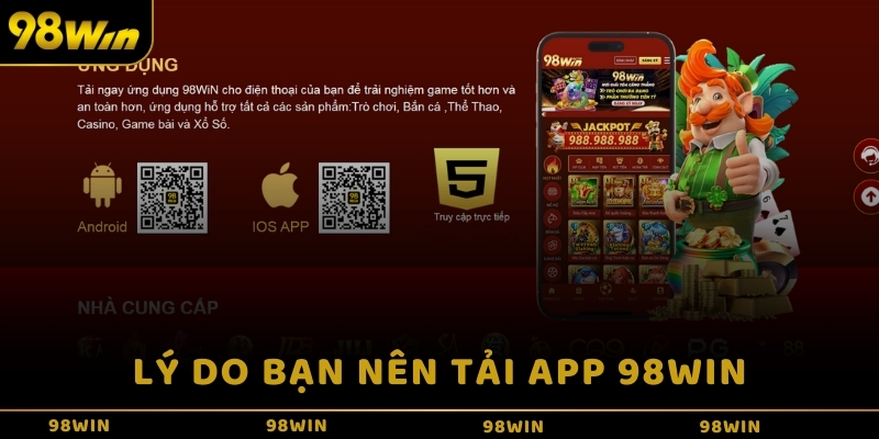 Hướng dẫn tải app đăng nhập 98Win